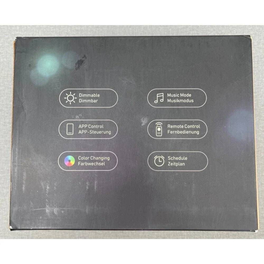 RGB C9 Christmas Lights Outdoor 65.6 ft, DIY Chasing Effects Smart APP Control